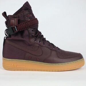 Nike SF AF-1 Air Force 1s Deep Burgundy Basketball Tennis Shoes Size 9